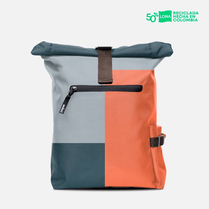 Rolltops 20L Cuadros Salmon